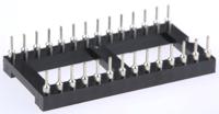 ar-28-hzl-tt ASSMANN WSW 2.54mm Pitch Vertical 28 Way, Through Hole Turned Pin Open Frame IC Dip Socket, 3A