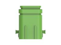 2366509-3 TE Connectivity, 2366509 Connector Housing Receptacle Green Cable Mount 48 Way, Cable Termination