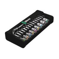 05004017001 Wera 28-Piece Metric 1/4 in Standard Socket/Bit Set with Ratchet, 6 point; Hex Bit; Phillips Bit; Pozidriv Bit; Torx Bit