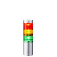 lr6-302wjnu-ryg Patlite LR6 Series Coloured Signal Tower, 3 Lights, 24 V dc, Direct Mount