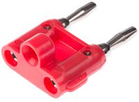 bu-00247-2 Mueller Electric Red Male Banana Plug, 15A, Nickel Plating