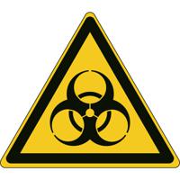 827652 Brady Self-Adhesive Biological Hazard Hazard Warning Sign