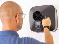 0563-2417 Testo 417 Set 2 Vane Anemometer, 20m/s Max, Measures Air Velocity, Temperature, Volume Flow