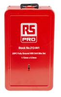 212-941 RS PRO 25-Piece Twist Drill Bit Set for Metal, 13mm Max, 1mm Min, HSS Bits