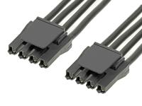 216010-1042 Molex 4 Way Female Super Sabre to 4 Way Female Super Sabre Wire to Board Cable, 300mm
