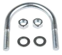 829-974 M12 75mm Bright Zinc Plated Steel Round U-Bolt