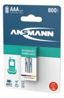 5035332 Ansmann MaxE NiMH Rechargeable AAA Battery, 800mAh, 1.2V