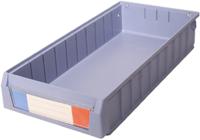 775-5296 RS PRO PP Storage Bin, 90mm x 234mm x 500mm, Blue