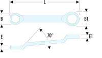 55a27x32 Facom 55A Series Ring Spanner, 27mm, Metric, Double Ended, 353 mm Overall