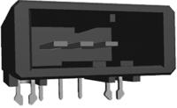 1-178293-5 TE Connectivity Dynamic 3000 Series Right Angle Through Hole PCB Header, 3 Contact(s), 3.81 mm Pitch, 1 Row, Shrouded