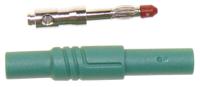 934097104 Hirschmann Test & Measurement Green Male Banana Plug, 4 mm Connector, Screw Termination, 24A, 1000V ac/dc, Nickel