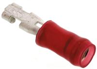 640923-1 TE Connectivity PIDG FASTON .110 Red Insulated Female Spade Connector, Receptacle, 2.79 x 0.51mm Tab Size, 0.3mm² to