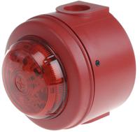 811020full-0081 Eaton Series Red Flashing Beacon, 9 → 60 V dc, Surface Mount, LED Bulb, IP65