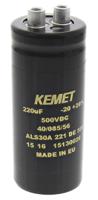 als30a221de500 KEMET 220μF Aluminium Electrolytic Capacitor 500V dc, Screw Terminal - ALS30A221DE500