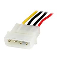 lp4powext12 StarTech.com Extension Power Cable, Black, 12in