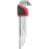 67-hr9a SAM 9 piece L Shape Metric Hex Key Set, 1.5/ 2/ 2.5/ 3/ 4/ 5/ 6/ 8/ 10mm