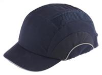 abs000-002-100 JSP Dark Blue Short Peaked Safety Cap, HDPE Protective Material