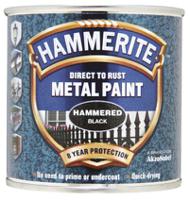 5084792 Hammerite Metal Paint in Hammered Black 250ml