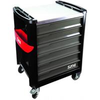 servi-630ng SAM 6 Drawer Galvanised Steel Wheeled Tool Trolley