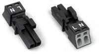 890-202 WAGO 890 Series Lighting Connector, 2-Pole, Female, 2-Way, Cable Mount, 16A