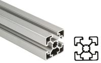 38429924042000 Bosch Rexroth Silver Aluminium Profile Strut, 45 x 45 mm, 10mm Groove, 2000mm Length