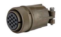 ms3106e20-27s Amphenol Industrial, MS-E 14 Way Cable MIL Spec Circular Connector Plug, Socket Contacts,Shell Size 20, Quick Coupling