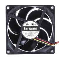 9ga0924p4j03 Sanyo Denki San Ace 9GA Series Axial Fan, 24 V dc, DC Operation, 132m³/h, 4.8W, 200mA Max, 92 x 92 x 25mm
