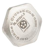 52103113 Lapp Blanking Plug, M16, Nickel Plated Brass, 22mm Diameter, Threaded