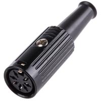 491-122 RS PRO 7 Pole Din Socket, 1A, 100 V ac, Push Lock, Female, Cable Mount