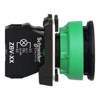 xb5fvb3 Schneider Electric, Harmony, Flush Mount Green Universal LED Pilot Light, 30mm Cutout, Round, 19.2 → 30 V dc,