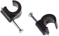 233-433 RS PRO Black PE Rounded cable tie, 8mm Max. Bundle