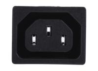 776-9138 RS PRO C13 Snap-In IEC Connector Socket, 15A, 250 V