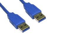 186-3052 RS PRO USB 3.0, Male USB A to Male USB A, 2m