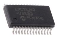 enc28j60-iss Microchip ENC28J60-I/SS, Ethernet Controller, 10Mbps MII, MIIM, Serial-SPI, 3.3 V, 28-Pin SSOP