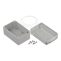 206-9101 RS PRO Light Grey ABS, Polycarbonate Enclosure, IP65, Transparent Lid, 120 x 80 x 75.2mm