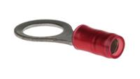 320572 TE Connectivity, PIDG Insulated Ring Terminal, M8 Stud Size, 0.26mm² to 1.65mm² Wire Size, Red