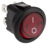 mr210r5lbr APEM Illuminated DPST, On-Off Rocker Switch Panel Mount