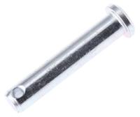 838-962 RS PRO 31.75mm Bright Zinc Plated Steel Clevis Pin, 6.35mm Diameter
