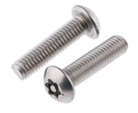 621-2704 RS PRO Plain Button Stainless Steel Tamper Proof Security Screw, M5 x 20mm