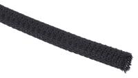 668-1260 RS PRO Braided PET Black Cable Sleeve, 4mm Diameter, 3m Length