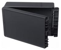 96036334-b-261709-abs-7024 Bopla Bocube Series Graphite Grey ABS Enclosure, IP66, IP68, Graphite Grey Lid, 271 x 170 x 90mm