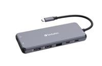 32154 Verbatim 8 Port USB 2.0, USB 3.0 USB A, USB C  Hub, USB Bus Powered, 140 x 55.4 x 15mm