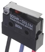 d2sw-3l1ms Omron Hinge Lever Micro Switch, Pre-wired Terminal, 3 A @ 30 V dc, SPDT, IP67
