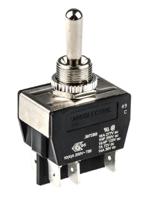 c3972bbaaa Arcolectric (Bulgin) Ltd Toggle Switch, Panel Mount, (On)-Off-(On), DPDT, Tab Terminal