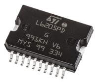 l6205pd STMicroelectronics, Brushed DC Motor Motor Driver IC, 52 V 2.8 A 20-Pin, PowerSO