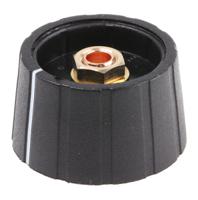 s291-006bk Sifam 29.5mm Black Potentiometer Knob for 6mm Shaft Splined, S291 006BK