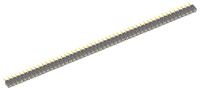 slw-150-01-g-d Samtec SLW Series Straight Through Hole Mount PCB Socket, 100-Contact, 2-Row, 2.54mm Pitch, Solder Termination