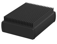 84516200hmt1-abph-1600-0200-k Bopla Alubos (Set) Series Black Aluminium General Purpose Enclosure, IP65, Black Lid, 169 x 52 x 200mm