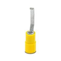 3240047 Phoenix Contact Hooked, C-BCI 6/2.8 Insulated Crimp Blade Terminal 18mm Blade Length, 4mm² to 6mm², Yellow