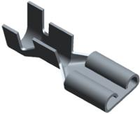 41450-1 TE Connectivity FASTON .250 Uninsulated Female Spade Connector, Receptacle, 6.35 x 0.81mm Tab Size, 2mm² to 6mm²